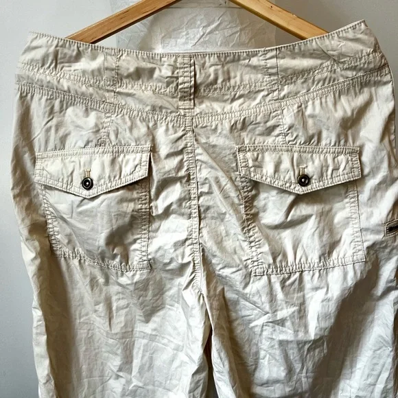 ANTHROPOLOGIE COTTON CROP HIKING PANTS TAN LIGHT WEIGHT
CARGO SZ 29 NWOT - Picture 9 of 14